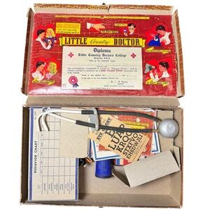 Vintage Little Country Doctor Toy Set by Transogram – Most Parts, Original Box